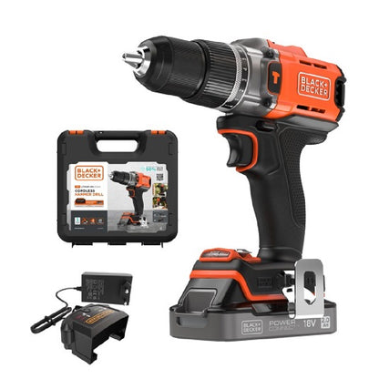 BLACK+DECKER | BCD383D1XK-QW | Cordless Drill Driver | 18V | 2.0Ah | 45Nm | Kitbox