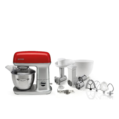 GORENJE | MMC1000RLR | Kitchen Machine | 1000W | 4.5L | Red/Silver