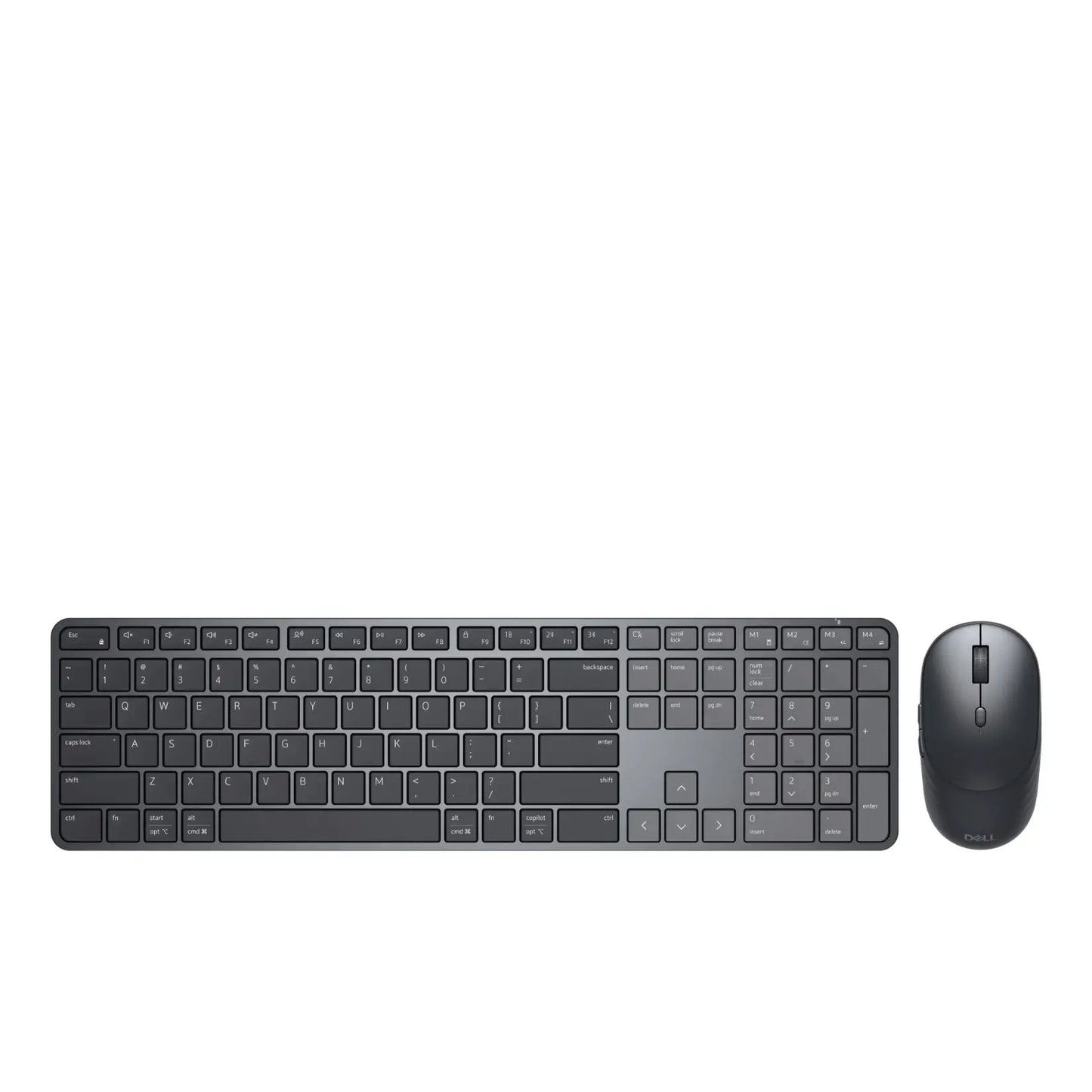 Dell | Keyboard and mouse set | Pro 7 Slim - KM726 | Wireless | QWERTY Russian | 2.4 GHz | Black