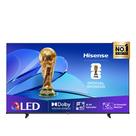 HISENSE | 43E7Q | 43" QLED Smart TV | 4K UHD | Dolby Vision | Atmos | VIDAA | Black