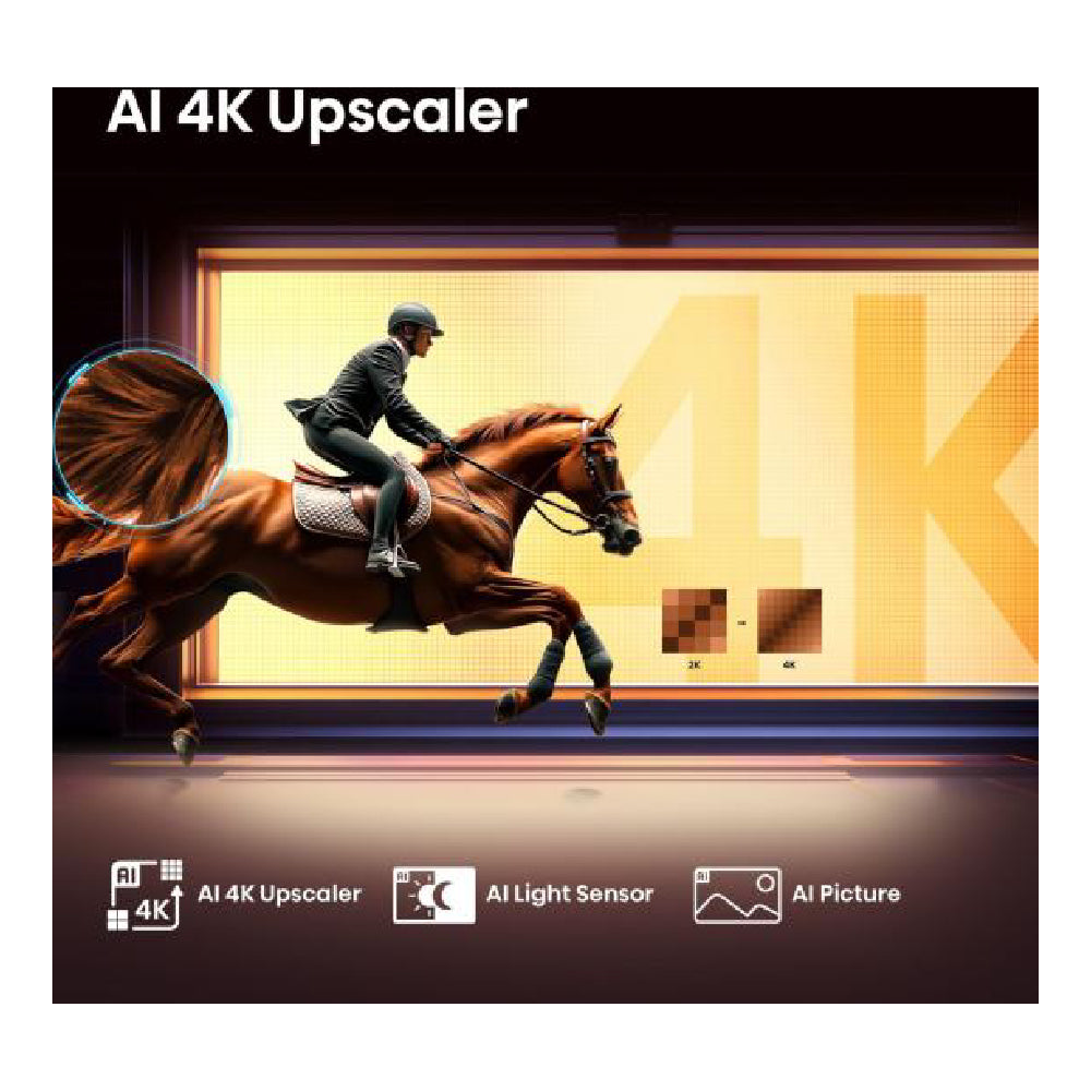 HISENSE | 43E7Q | 43" QLED Smart TV | 4K UHD | Dolby Vision | Atmos | VIDAA | Black