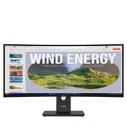 LENOVO | ThinkVision T34WD-40 | 34" Curved VA | UWQHD | 120Hz | USB-C 100W | Eclipse Black