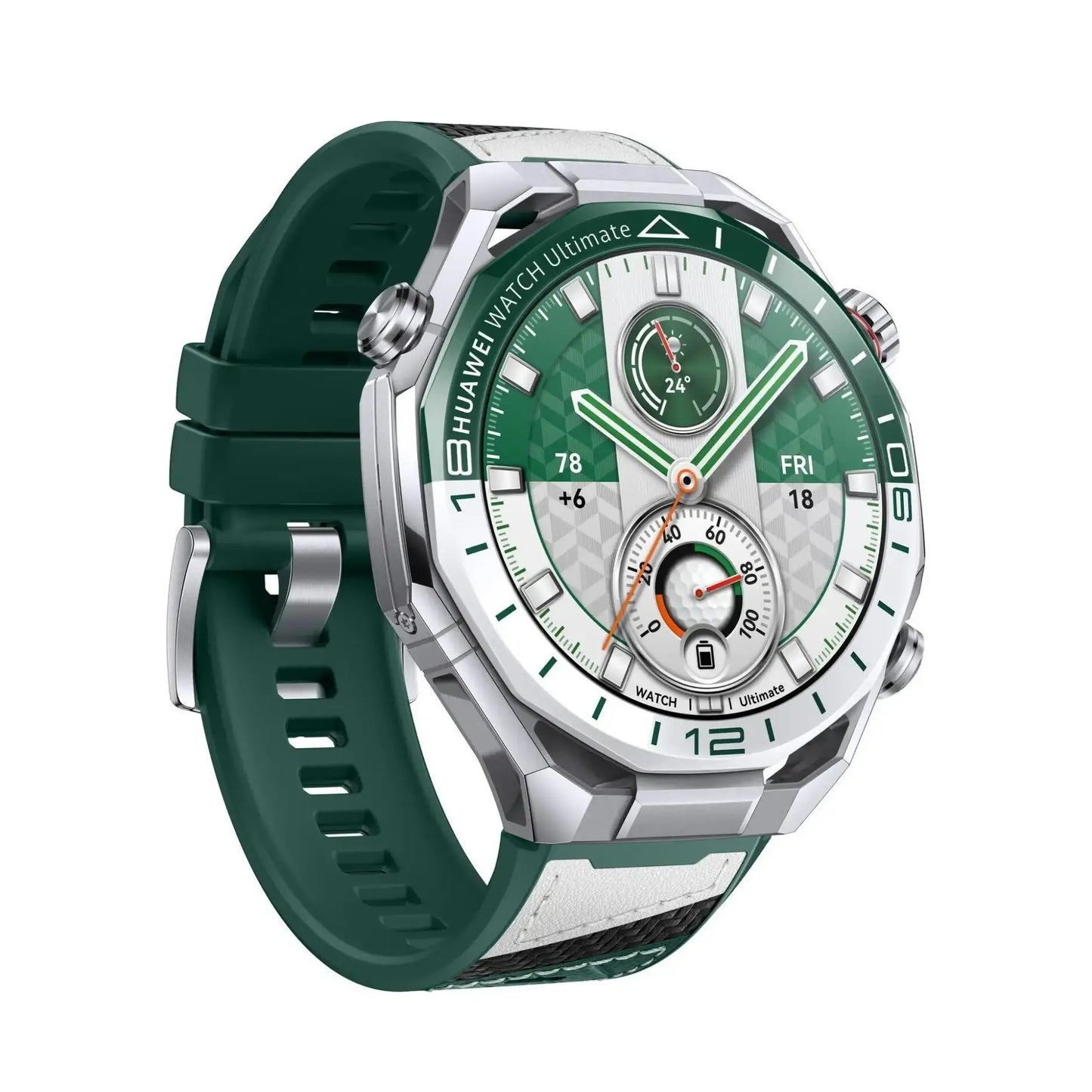 Huawei | Watch Ultimate 2 eSIM | Smart watch | Water-resistant | White/Green
