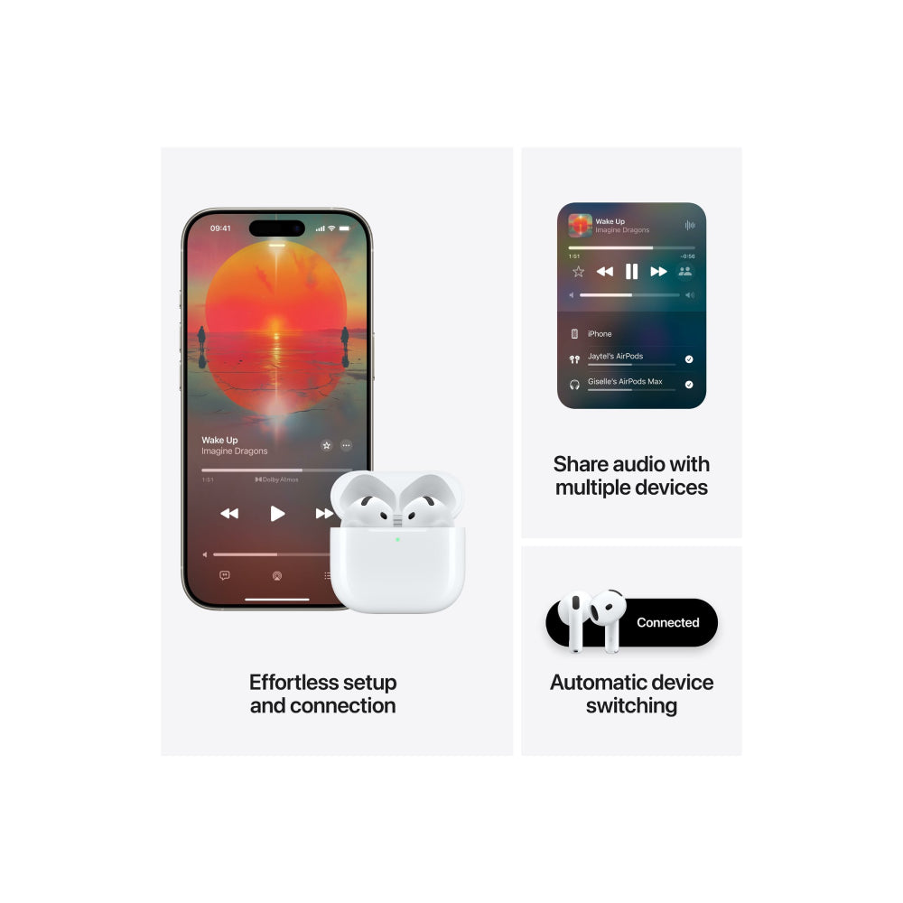 Apple | AirPods (4th Gen) | True Wireless Earphones | White