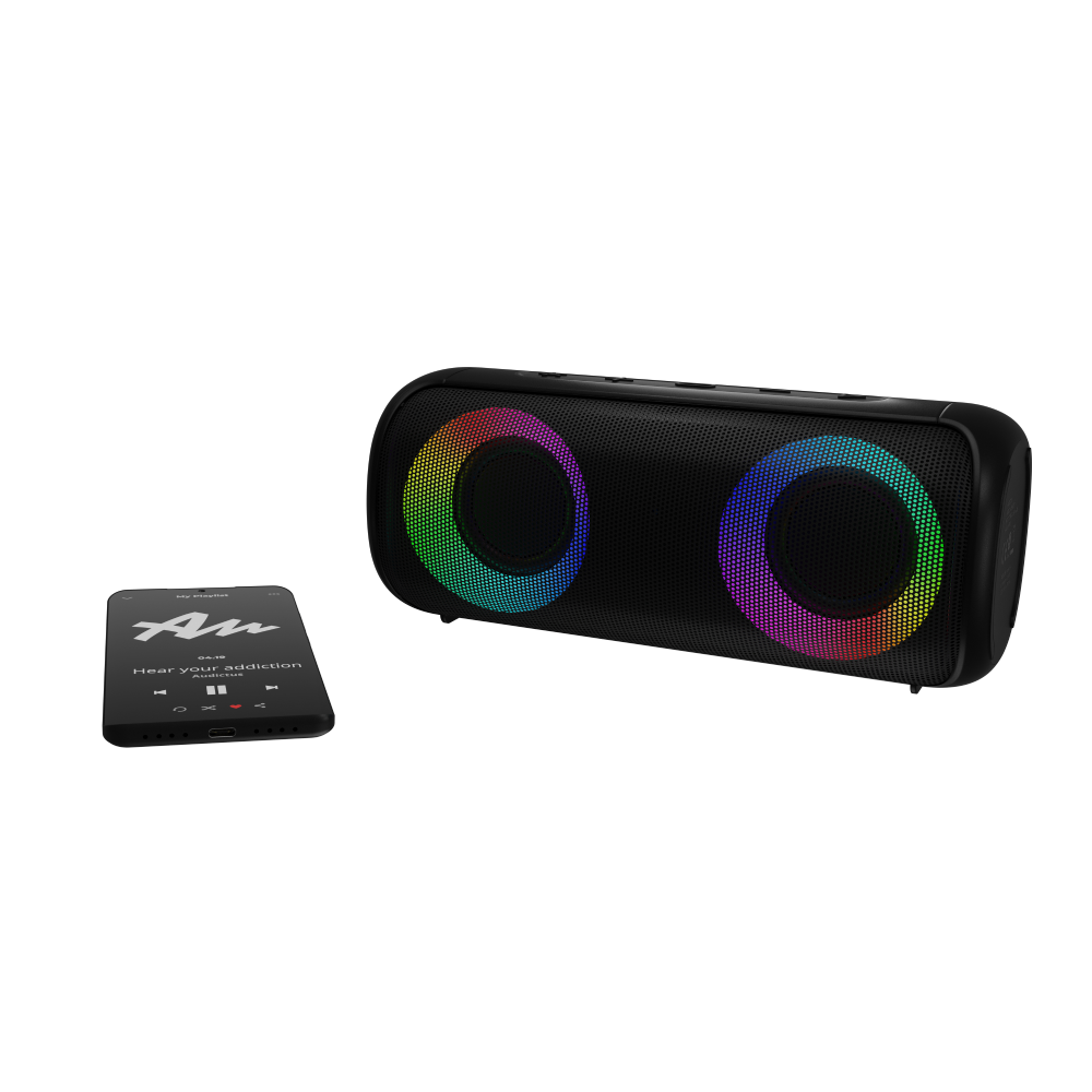 Audictus | Aurora Pro TWS RGB | Bluetooth Speaker | 20W | Black