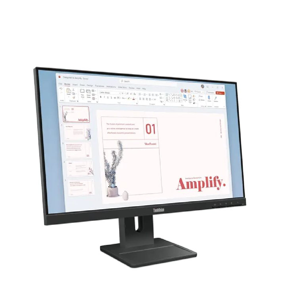 LENOVO | ThinkVision E24-40 | 24" IPS | Full HD | 100Hz | Speakers | Raven Black