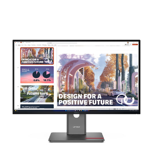 LENOVO | ThinkVision P27QD-40 | 27" IPS | QHD | 120Hz | USB-C | Ethernet | Raven Black