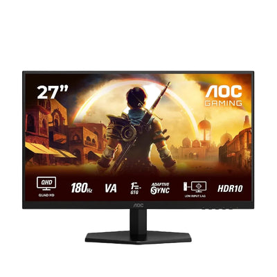 AOC | Q27G42XNE | 27" Fast VA | QHD | 180Hz | 0.5ms | HDR | Black/Red