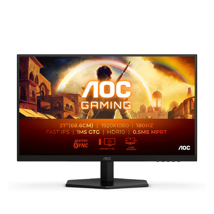 AOC | 27G42E | 27" Fast IPS | Full HD | 180Hz | 0.5ms | Adaptive-Sync | Black/Red
