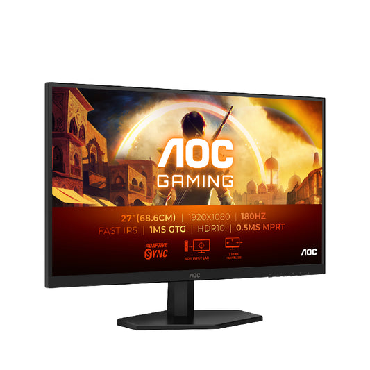 AOC | 27G42E | 27" Fast IPS | Full HD | 180Hz | 0.5ms | Adaptive-Sync | Black/Red
