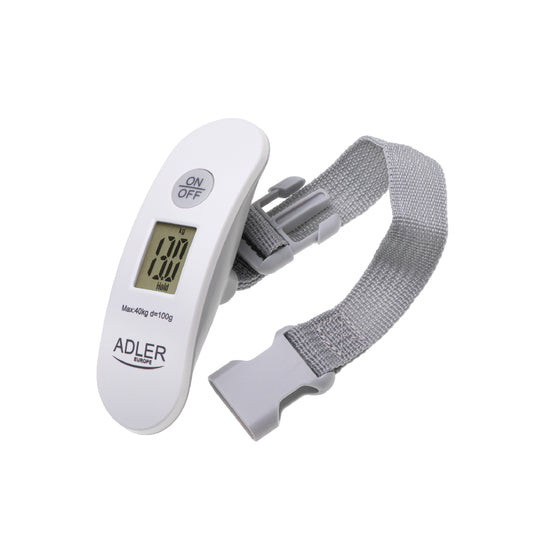 Adler | AD 8189 | Luggage Scale | 40kg / 100g | LCD | Tare & Hold | White