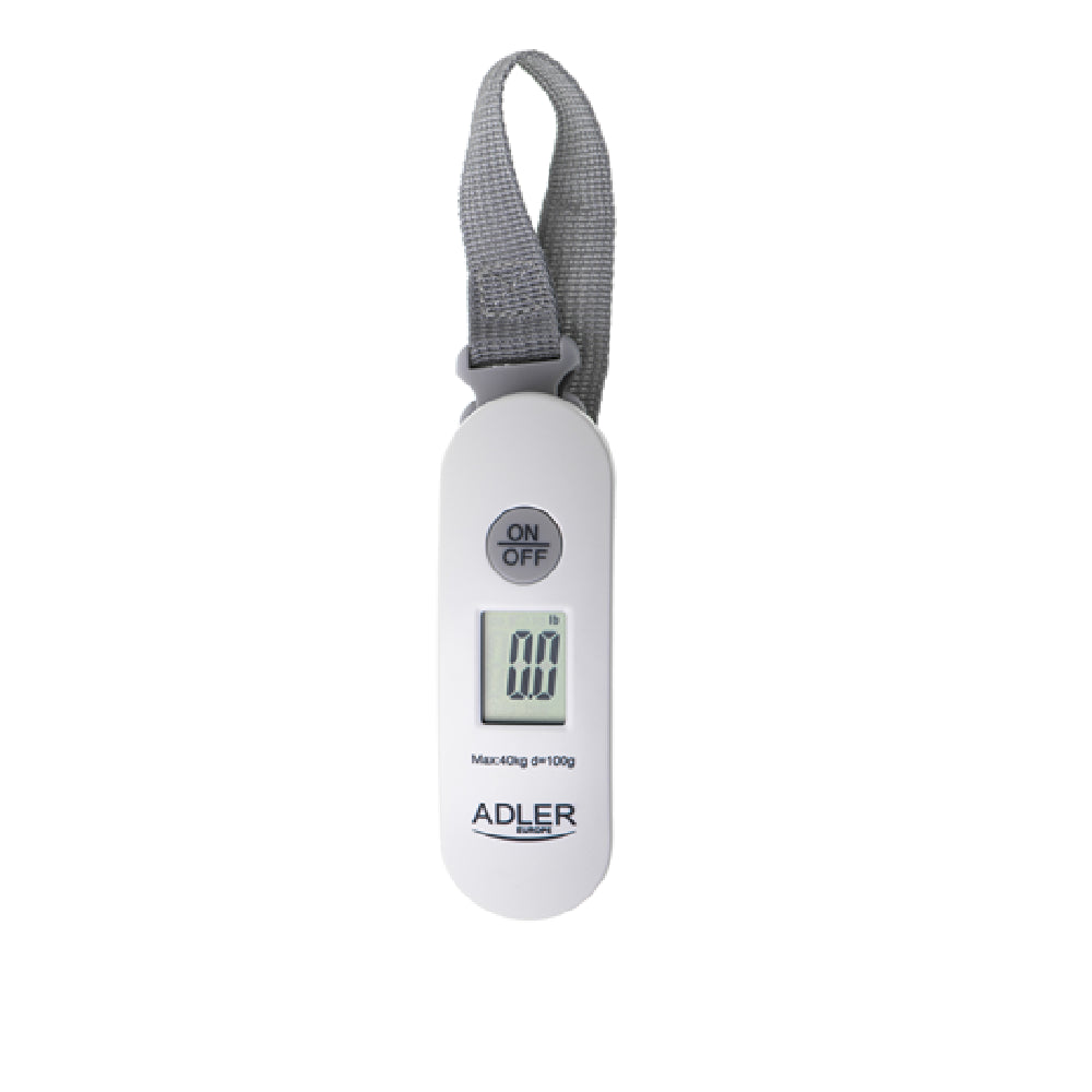 Adler | AD 8189 | Luggage Scale | 40kg / 100g | LCD | Tare & Hold | White