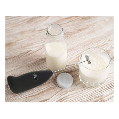 Adler | AD 4491 | Milk Frother | Stainless Steel Whisk | Cordless | Black