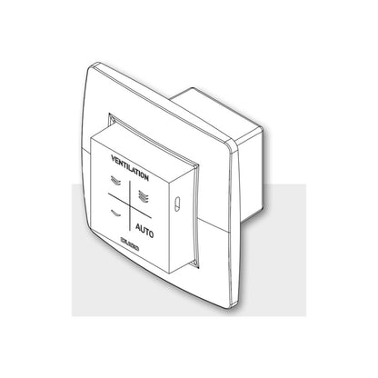DUCO | Humidity Room Sensor with Control RF/Wired | White