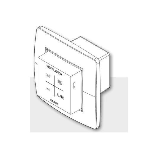 DUCO | Humidity Room Sensor with Control RF/Wired | White