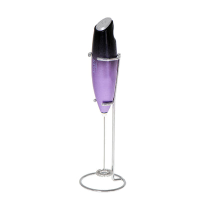 Adler | AD 4499 | Milk Frother | Stainless Steel Whisk | Cordless | Black/Purple