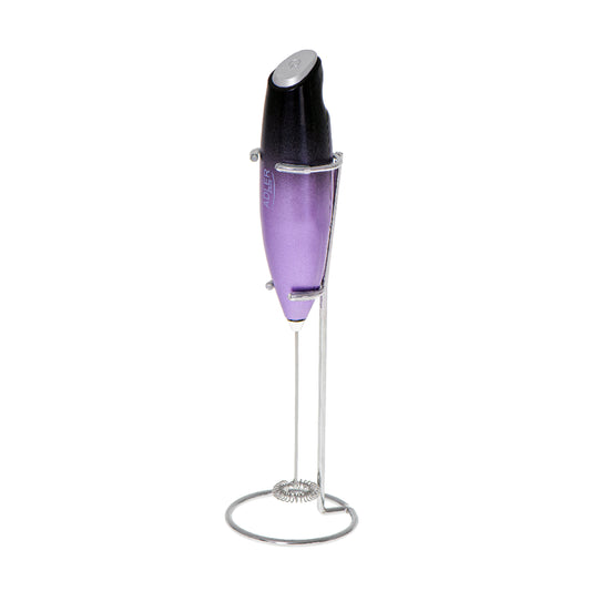 Adler | AD 4499 | Milk Frother | Stainless Steel Whisk | Cordless | Black/Purple