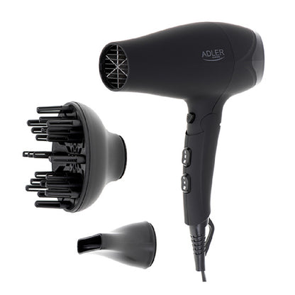 Adler | AD 2267 | Hair Dryer | 2100W | Foldable | Diffuser | Black