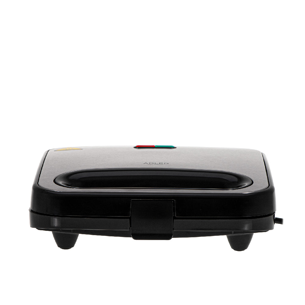 Adler | AD 3076 | Sandwich Maker | 1000W | 2 Sandwiches | Triangle | Black/Silver