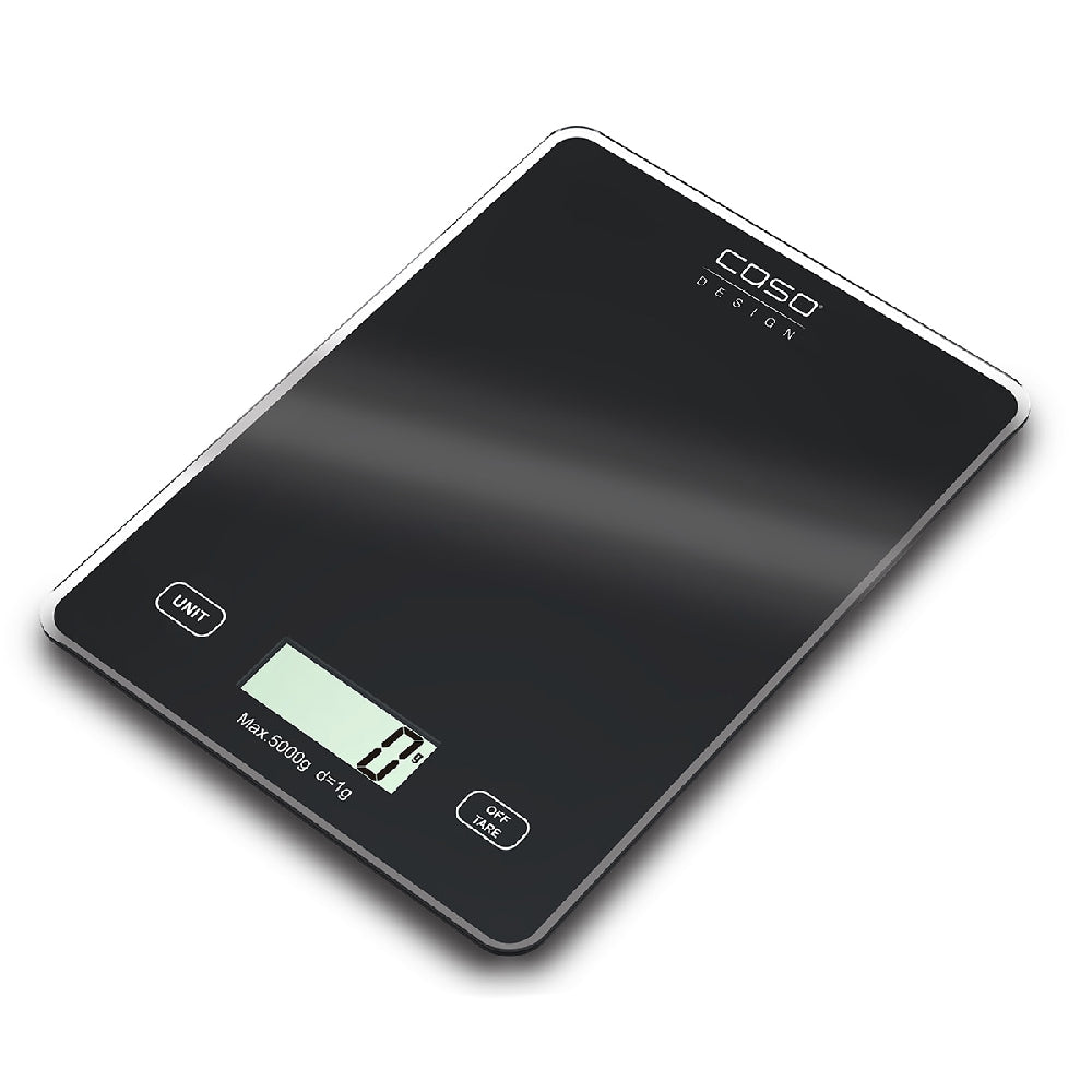 Caso | Slim | Kitchen Scale | 5 kg | 1 g | Stainless Steel | Black