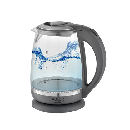 Adler | AD 1286 | Kettle | 2.2kW | 2L | Glass & Stainless steel