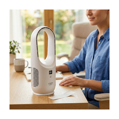 Adler | AD 7343 | Desk Fan | Bladeless | 3 speeds | White