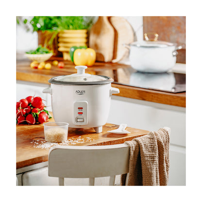 Adler | AD 6418 | Rice Cooker | 300W | 0.6L | White