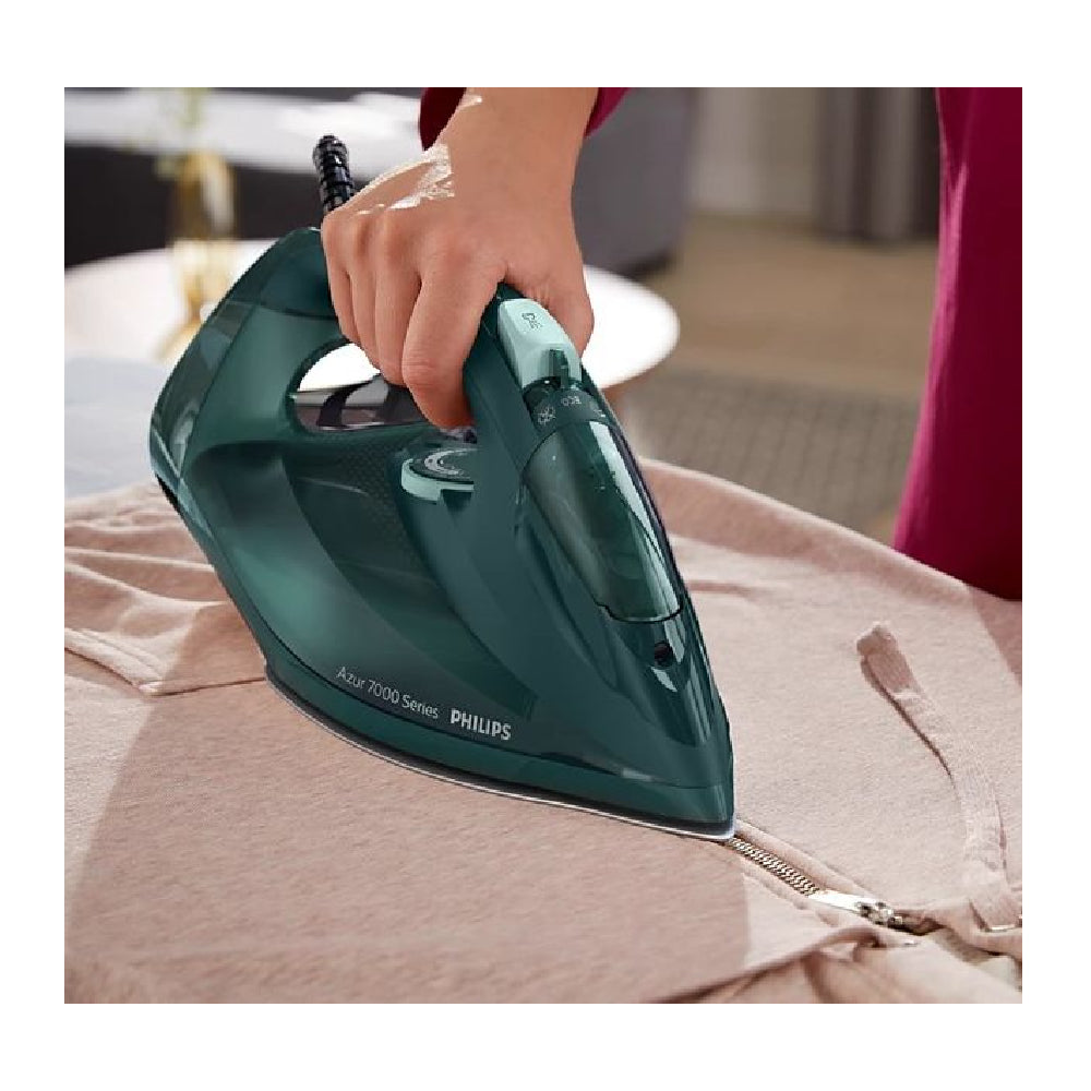 Philips | DST7050/70 | Steam Iron | Azur Series 7000 | 2800W | Continuous steam 50 g/min | Steam boost 250 g/min | Green