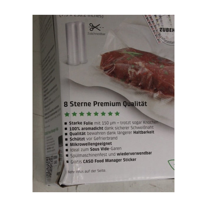 Caso | 01221 | Foil Rolls | 20 × 600 cm | 2 pcs | Transparent | DAMAGED PACKAGING | OUTLET