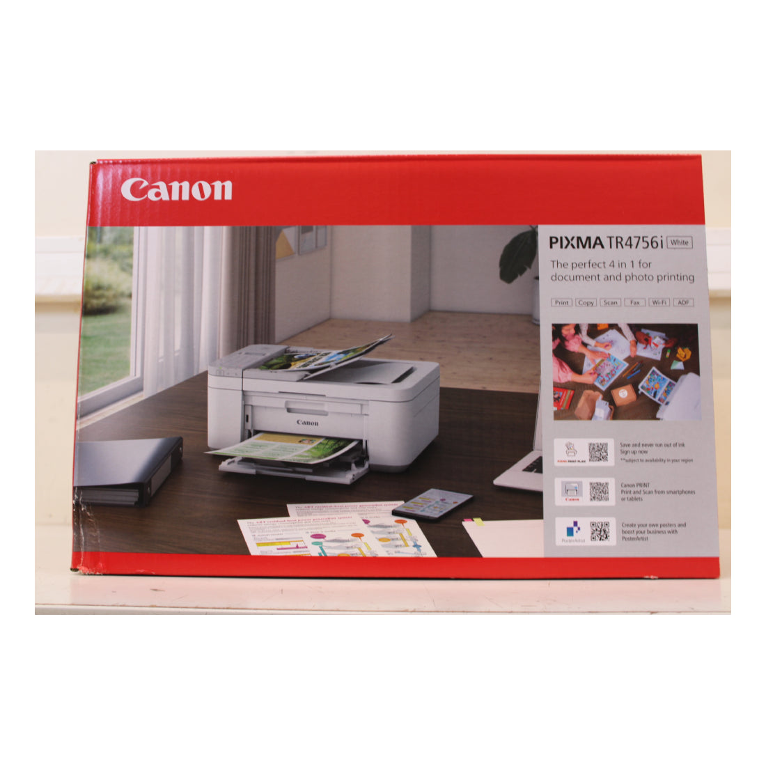 Canon | TR4756i | Inkjet Printer | A4 | Colour | 4-in-1 | Wi-Fi | White | DAMAGED PACKAGING | OUTLET