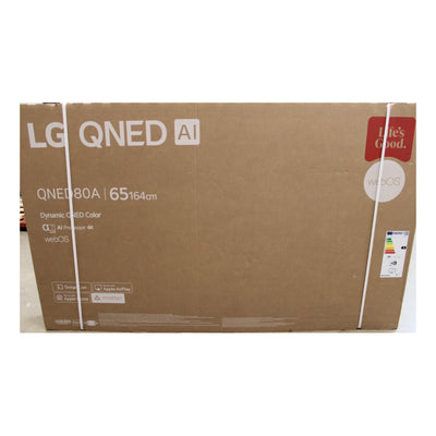 LG | 65QNED80A3A | 65" | QNED | 4K UHD | webOS | Smart TV | DAMAGED PACKAGING | OUTLET