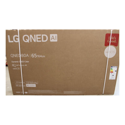 LG | 65QNED80A3A | 65" | QNED | 4K UHD | webOS | Smart TV | DAMAGED PACKAGING | OUTLET