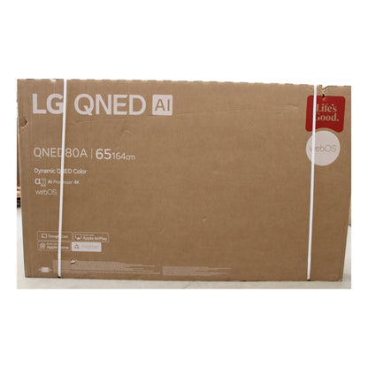 LG | 65QNED80A3A | 65" | QNED | 4K UHD | webOS | Smart TV | DAMAGED PACKAGING | OUTLET