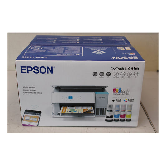 Epson | L4366 | EcoTank Printer | A4 | Colour | Wi-Fi | Duplex | DAMAGED PACKAGING | OUTLET