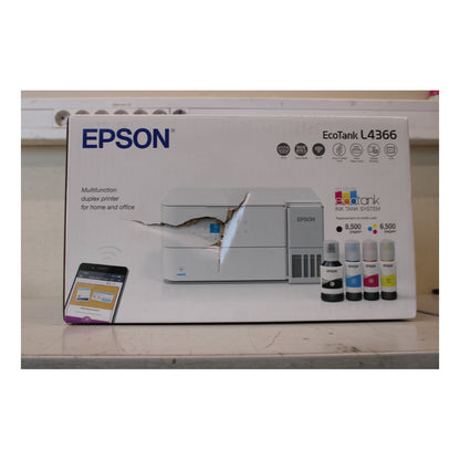 Epson | L4366 | EcoTank Printer | A4 | Colour | Wi-Fi | Duplex | DAMAGED PACKAGING | OUTLET