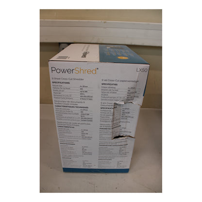 Fellowes | LX50 | Cross-Cut Shredder | P-4 | 17 L | Black | DAMAGED PACKAGING | OUTLET