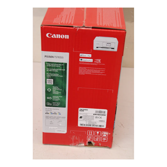 Canon | TS7650i | Inkjet Printer | A4 | Colour | Wi-Fi | White | DAMAGED PACKAGING | OUTLET