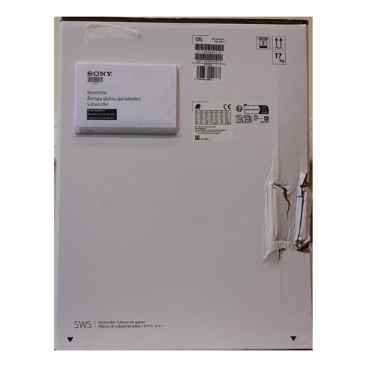 Sony | SA-SW5 | Wireless Subwoofer | 300 W | for HT-A9 / A7000 | Black | DAMAGED PACKAGING | OUTLET