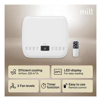 Mill | MPAC9000 | Portable Air Conditioner | 9000 BTU | White