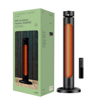 Mill | CBOC20FLOOR | Outdoor Infrared Heater | 2000 W | Black