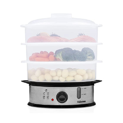 Tristar | VS-3914 | Steamer | 1.2kW | 11L | Timer | Silver