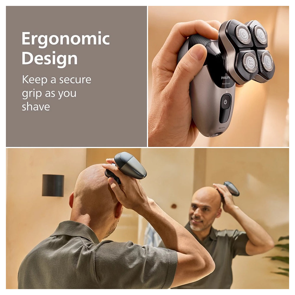 Philips | HS5980/15 | Pro 5000 Series Head Shaver | Wet & Dry | Lithium | Deep Black