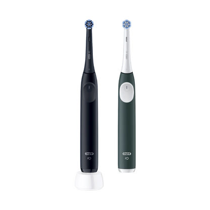 Oral-B | iO2 Series Duo | Electric Toothbrush | Rechargeable | 3 modes | Black / Green