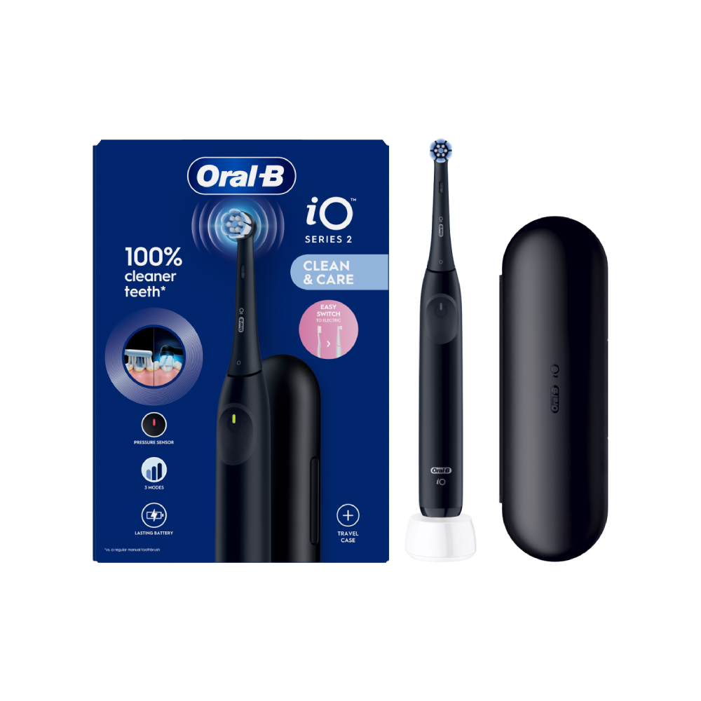 Oral-B | iO2i | Electric Toothbrush | Rechargeable | 3 modes | Night Black
