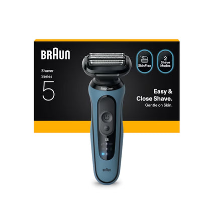Braun | Series 5 52-A1000s | Shaver | Wet & Dry | Lithium-Ion | Blue / Black