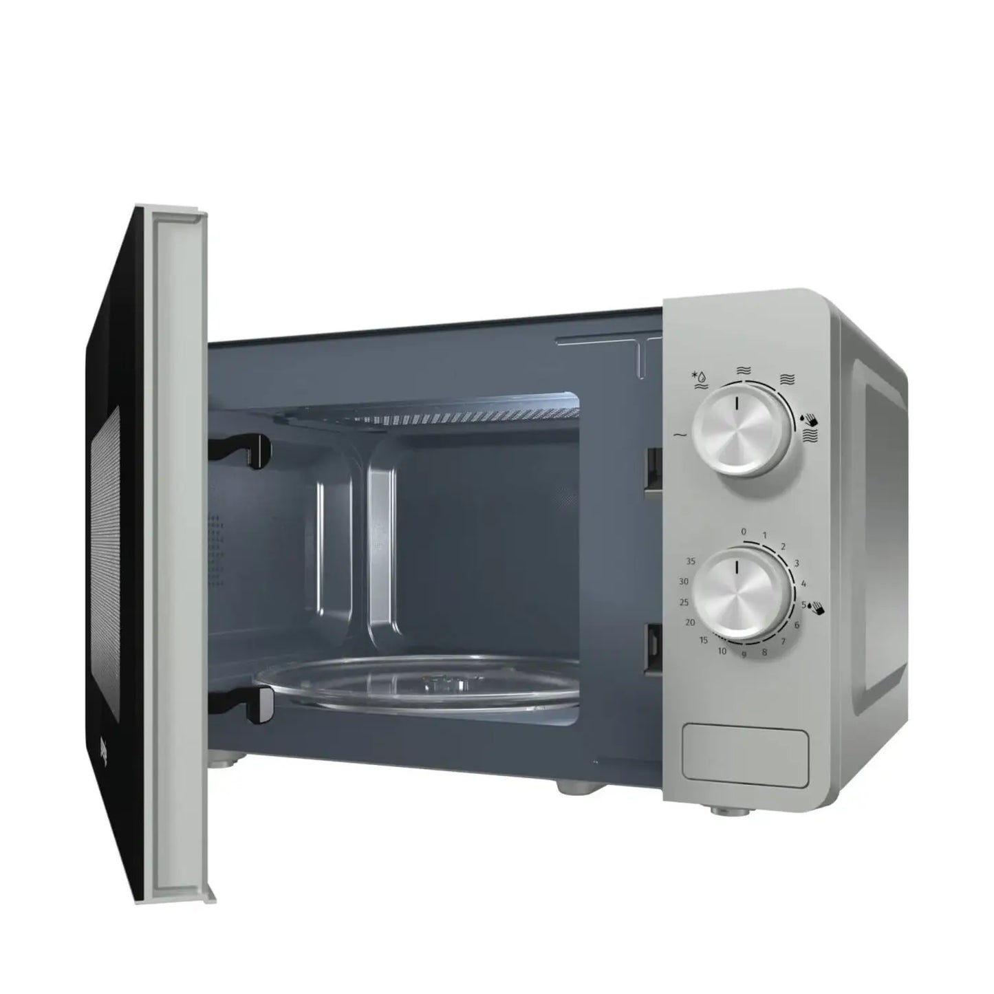 Gorenje | Microwave oven | MO17E1S | Freestanding | 17 L | 700 W | Black | Silver