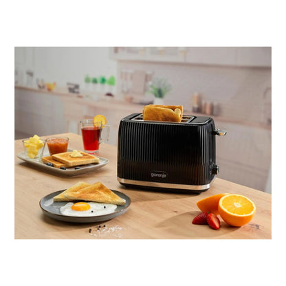 Gorenje | Toaster | T850DPB | 850 W | Slices Qty 2 | Material Plastic | Black