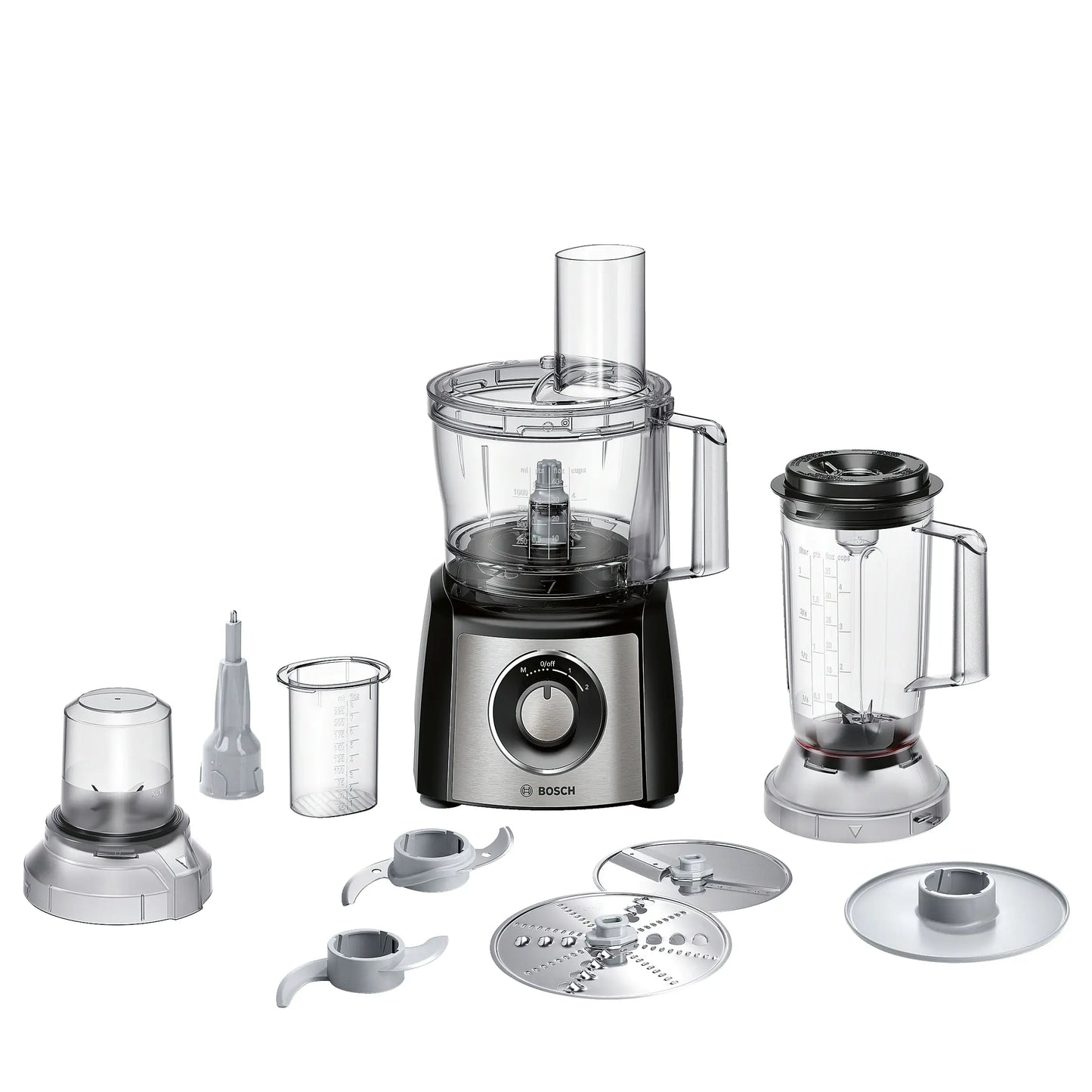 Bosch | Food processor | MCM3501M | 800 W | 2.3 L | Black | Silver