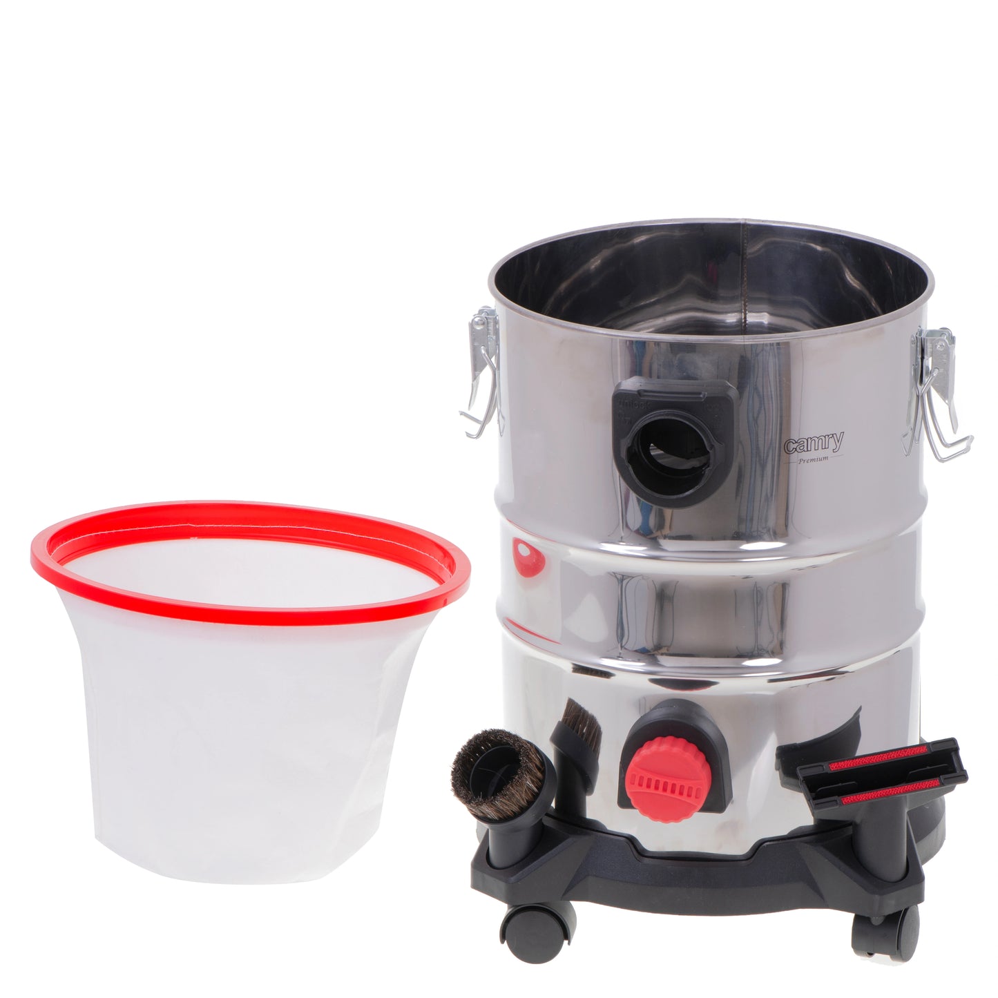 Camry | Professional industrial Vacuum cleaner | CR 7045 | 3400 W | 25 L | Red/Silver