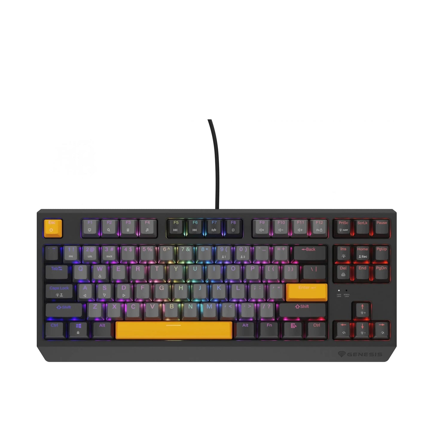 Genesis | Keyboard | THOR 230 | Wired | Backlit RGB | USB | Naval Blue Positive